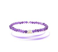 Liberty Angels Edelstein-Armband für Damen & Herren - Echtes Opal & Tigerauge Armbänder mit 925er Silber, Heilstein-Armband für Innere Stärke, Yoga, Meditation & Alltag - Amethyst