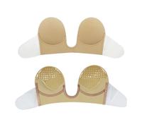 LIbgiubhy Rutschfester Push up BH für Brautmode, tiefes U Ausschnitt, unsichtbare, trägerlose, Selbstklebende Cups, Comfort Lift Bralette, Unterwäsche, unsichtbarer, Selbstklebender BH