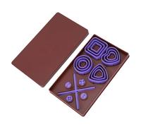 LICAEVEY Multifunktionales Knopfausstecher-Set aus Polymer-Ton, 4 Formen und 3 Größen, Präzisions-Maker-Set für die Schmuckherstellung, Symmetrisches Knopfwerkzeug