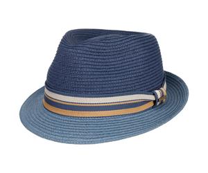 Licano Toyo Trilby Strohhut by Stetson blau M (56-57 cm)