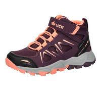 Lico Kinder-Mädchen-Stiefelette gefüttert Lila-Pink-Grau 33