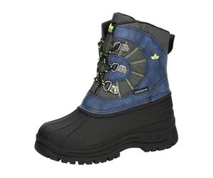 Lico Arino Jungen Schneestiefel, blau/lemon, 33 EU