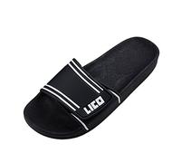 Lico Badepantolette schwarz-weiß große Größen, Dt. Schuhgrößen:44
