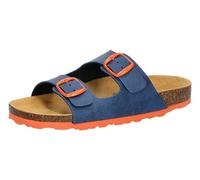 Lico Bioline Kids Pantoletten, Blau/Orange, 33 EU