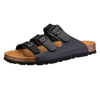 Pantolette Damen Schnallen schwarz LICO Bioline Lady Vegan - Schwarz / 37
