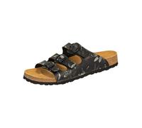 Lico Damen Pantolette Bioline Leave Synthetik Schnallen Schwarz Größe 39