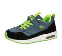 Lico Blinky Boy Sneaker, Grau/Schwarz/Lemon, 35 EU