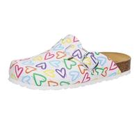 Lico Damen Clogs Bioline Clog Print (560548) Synthetik Weiß Größe 38