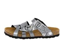 Lico Damen Bioline Flora Hausschuh, Anthrazit Grau, 36 EU