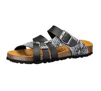 Pantolette LICO "Pantolette Bioline Flora", Damen, Gr. 37, schwarz, Synthetik, Schuhe Pantolette (36484310-37) schwarz