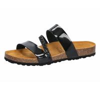 Lico Damen Bioline Glitter Pantoletten, Schwarz, 41EU