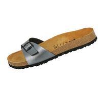 Pantolette LICO "Pantolette Bioline Once More", Damen, Gr. 42, grau, Synthetik, Schuhe Damenschuh Pantolette Sommerschuh (99641565-42) grau