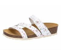 Lico Damen Natural Glitter Hausschuhe, Weiss/Bunt, 39 EU