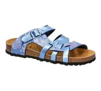 LICO Damen Pantolette Bioline Flora (910091) 41 Blau
