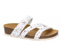 LICO Damen Pantolette Natural Glitter (910186) 40 weiß