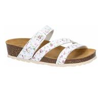 Pantolette Damen Schnallen weiß LICO Natural Glitter - Weiß / 41