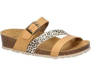 LICO Damen Sandalen Natural Glitter braun - Gr. - 36