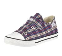 LICO Fly Low VS 180094, Unisex - Kinder Sneaker, blau, (marine-rot-kariert), EU 29