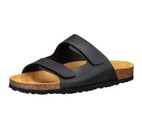 Lico Herren Bioline Man Hausschuhe, Schwarz Velcro, 49 EU