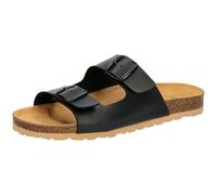 Lico Herren Bioline Man Mules Soft Pantoletten, Schwarz Helle Sohle, 36 EU