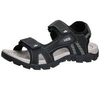 Lico Herren Outdoorsandale Sandale Lealman V, Schwarz/Grau, 36 EU