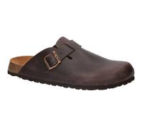 Lico Herren Pantolette Bioline Clog Leather, Dunkelbraun, 46 EU