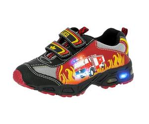 Lico Jungen Hot V Blinky Sneaker, Rot Schwarz Gelb, 26 EU