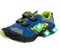 Lico Kinder Sneaker Loader V Blinky Klettverschluss Blau/Schwarz/Lemon Größe 27