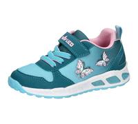 Lico Jungen Mädchen Blinky Girl Sneaker, Petrol/Türkis/Rosa, 30 EU