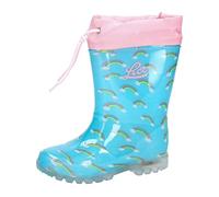 Lico Gummistiefel Power Blinky Unisex-Kinder Türkis/Rosa Größe 28