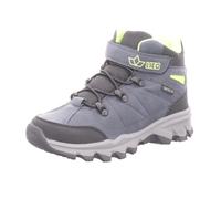 Lico Kinder-Jungen-Stiefelette gefüttert Blau-Gelb-Schwarz-Grau 31