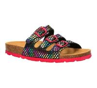 Lico Mädchen Bioline Starline Hausschuhe, Schwarz Bunt, 38 EU