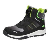 Lico Winterstiefel Akima Kinder wasserdicht Schnellschnürsystem Schwarz/Grau/Lemon Größe 38