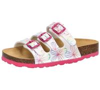 Lico Mädchen Bioline Flower Kids Pantoletten, Weiss Bunt, 39 EU
