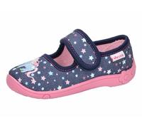 Hausschuh LICO "Hausschuh Cookie Girl", Mädchen, Gr. 23, blau, Synthetik, Schuhe Hausschuh (27147167-23) blau