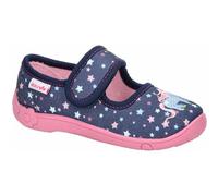 Hausschuh LICO "Hausschuh Cookie Girl", Mädchen, Gr. 34, blau, Synthetik, Schuhe Hausschuh (27147167-34) blau