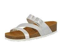 LICO Natural Glitter Pantolette, silberfarben, 42, 560188