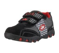 Lico Race V 500054, Jungen Sneaker, schwarz, (schwarz-weiss-rot), EU 35
