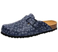 LICO Damen Pantolette Bioline Clog Print (910088) 42 blau