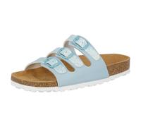 Lico Pantolette Bioline Free Kids Mädchen 3-Schnallen Türkis Größe 33