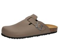 Clog LICO "Pantolette Bioline Clog Soft", Herren, Gr. 45, grau, Synthetik, Schuhe (35043504-45) grau