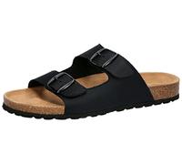 Lico Unisex Bioline Twice Vegan Hausschuhe, schwarz, 45 EU