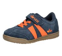 Lico Unisex Easley VS Sneaker, Marine/Orange, 34 EU
