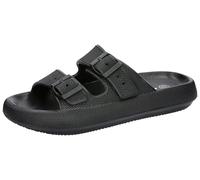 Lico Unisex Hawaii Badesandalen, Schwarz Velcro, 42 EU