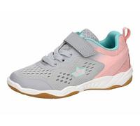 Lico Unisex Kinder Key Vs Hallenturnschuhe, Grau Rosa Türkis, 33 EU