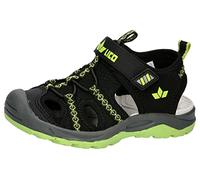 Lico Unisex Kinder Meloria VS Sandale, schwarz/lemon, 29 EU