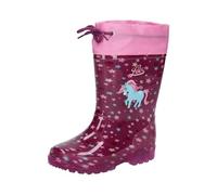 Lico Unisex Kinder Power Blinky Gummistiefel, Lila Rosa Türkis, 27 EU