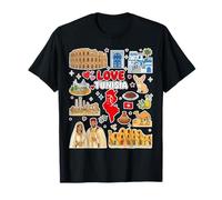 Liebe Tunesien Karte Kultur Reise Souvenir T-Shirt