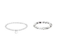 Liebeskind Armband aus Edelstahl in Silber LJ-0595-B-17 & Damen-Armband Edelstahl mattiert 17 cm - LJ-0026-B-17