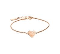 Liebeskind Berlin Damen Armband Herz Edelstahl Silber 20 cm (roségold)